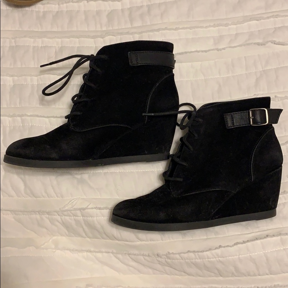 Lace up wedges